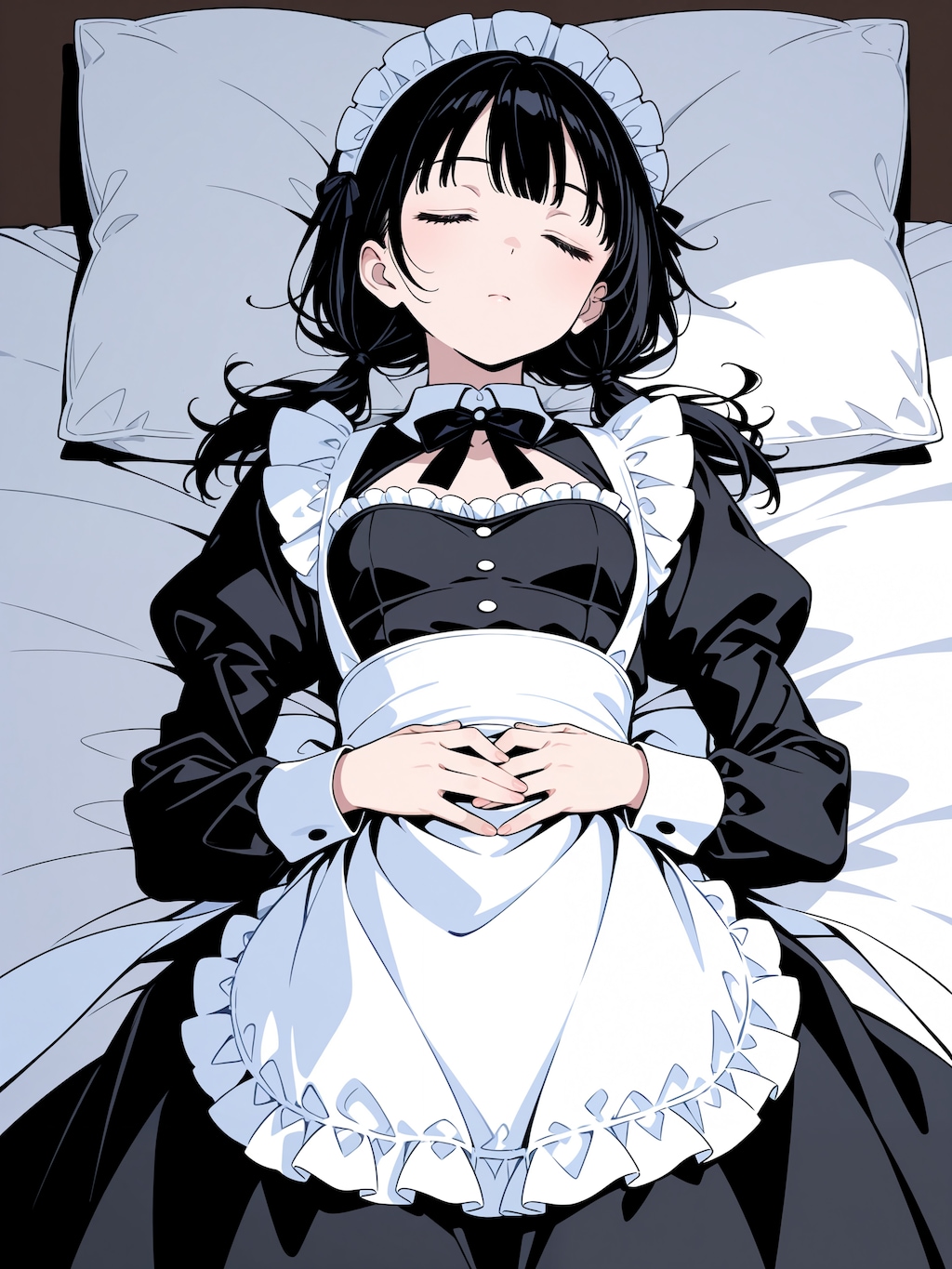 メイドが俺のベッドで寝ている！