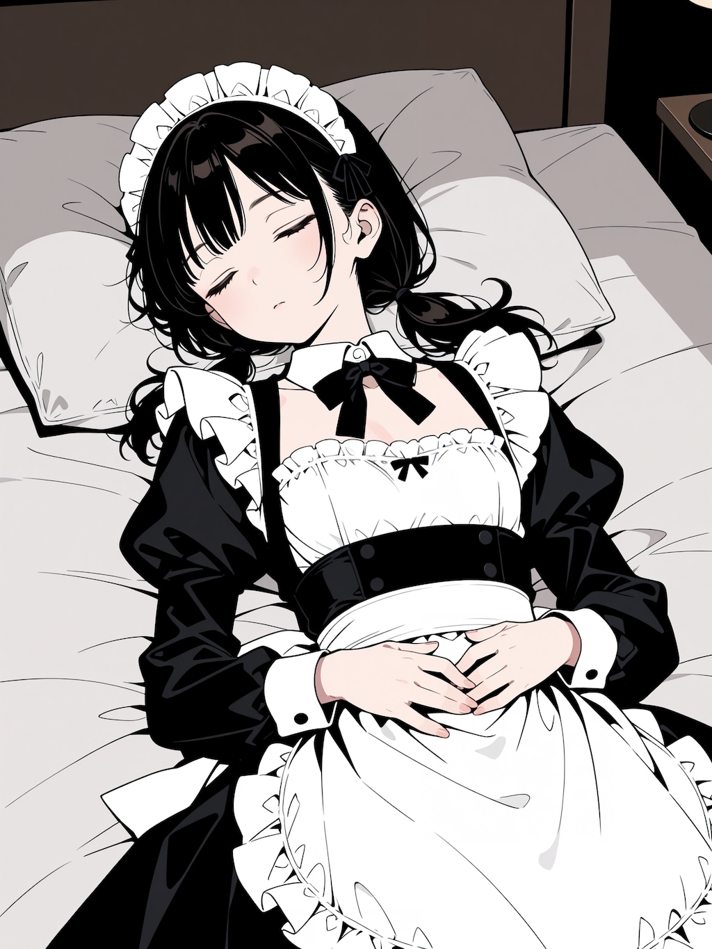 メイドが俺のベッドで寝ている！