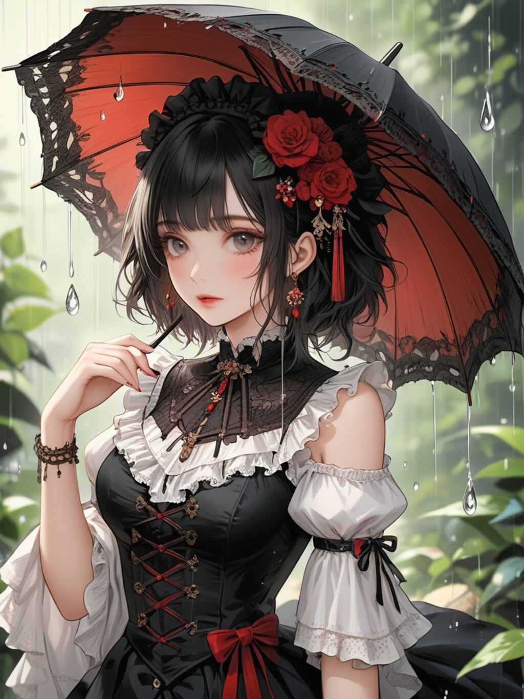 懐古趣味和装女子