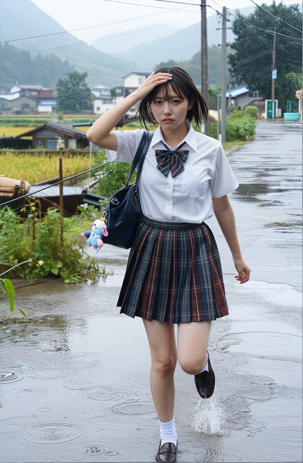土砂降り雨