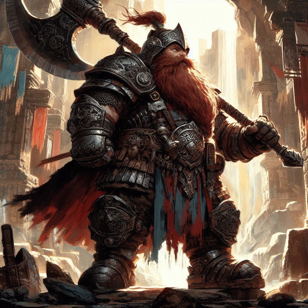 ドワーフの戦士 | の人気AIイラスト・グラビア