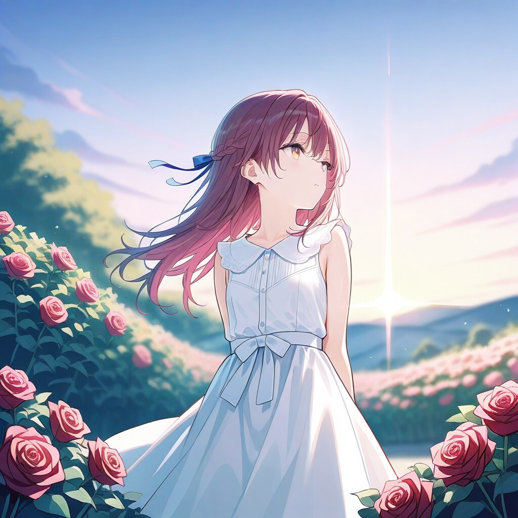 薔薇と少女