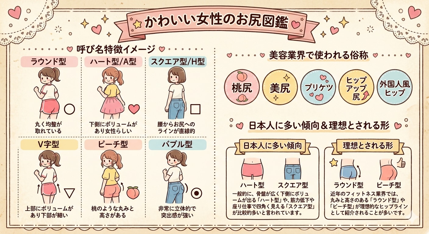 かわいい女性のお尻図鑑✨