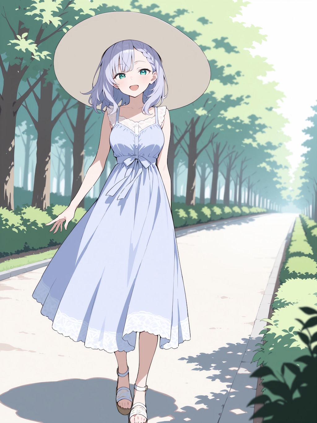 お散歩、昌ちゃん