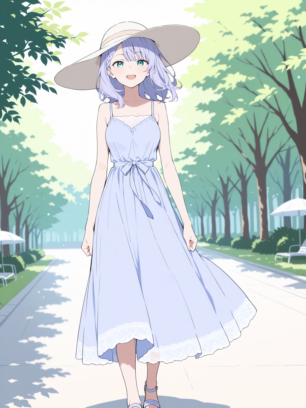 お散歩、昌ちゃん