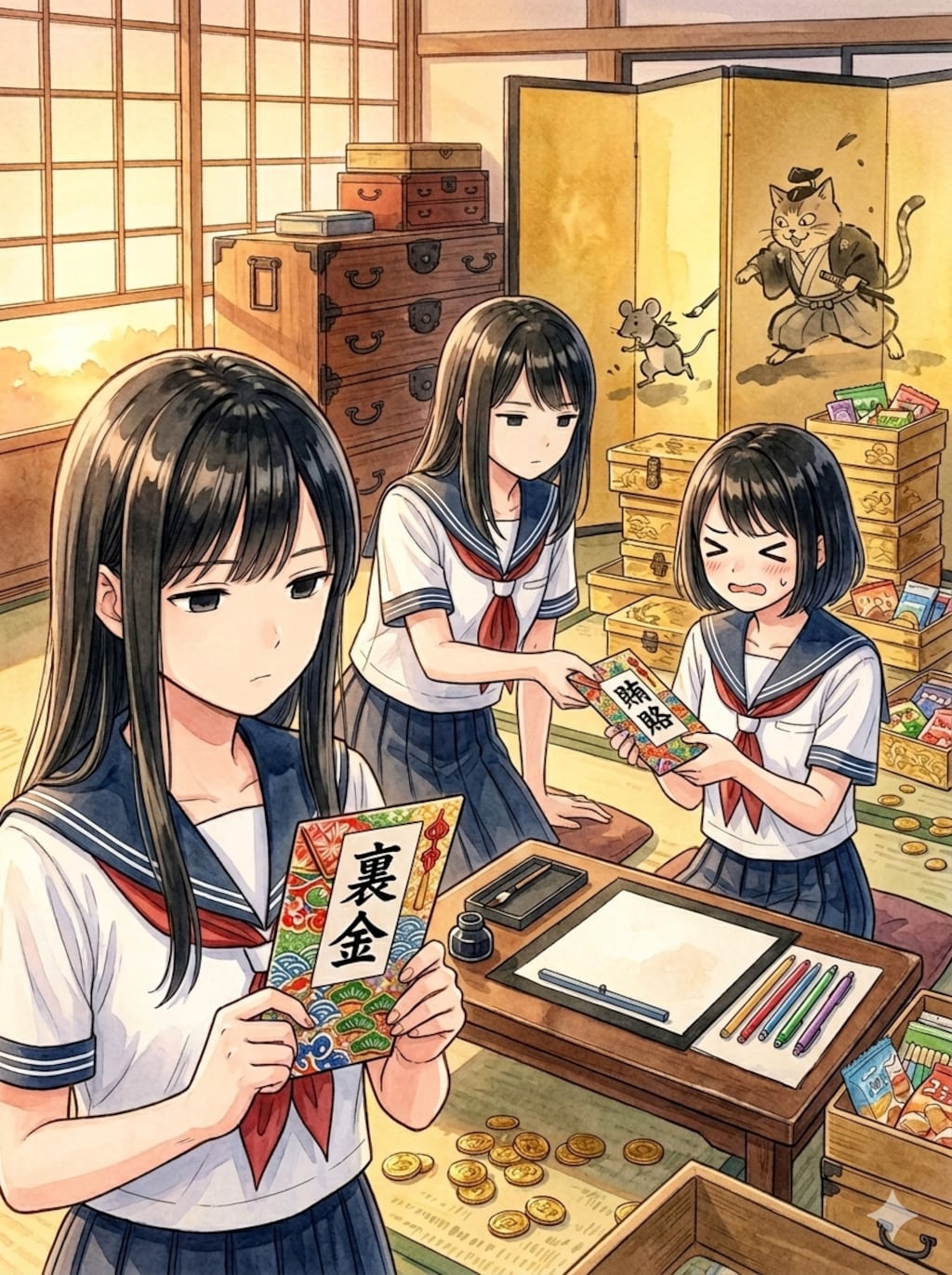 ありがとう　借りてたお金返すわね