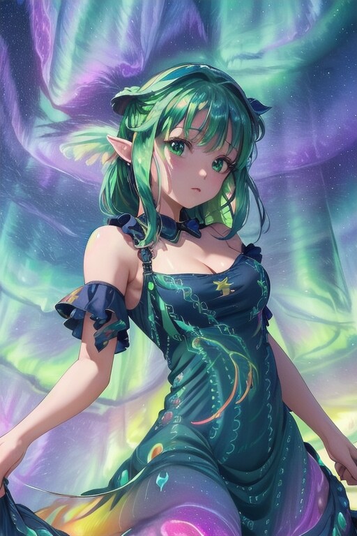オーロラ ドレス