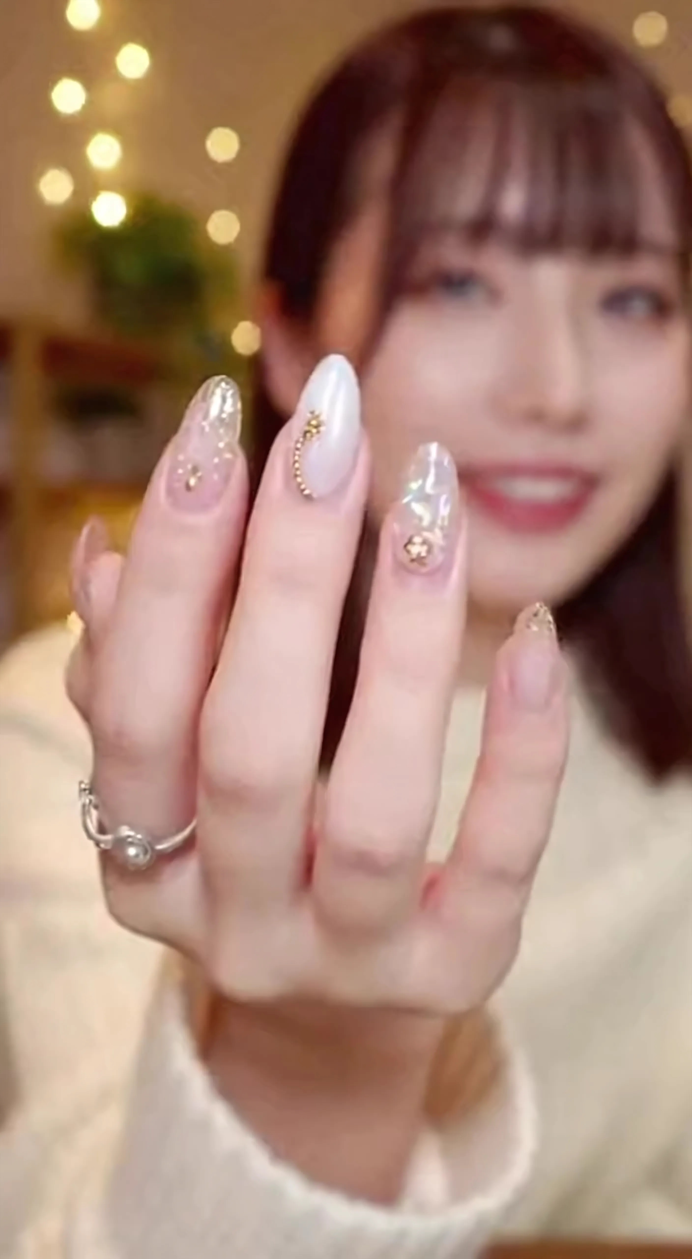 Stardust Manicure in Warm Light