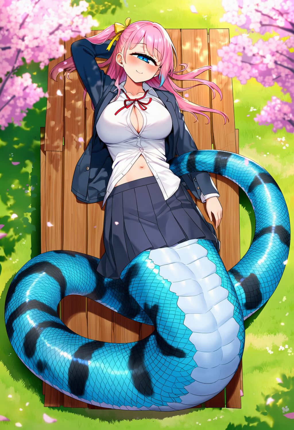 単眼モンスター娘　お昼寝