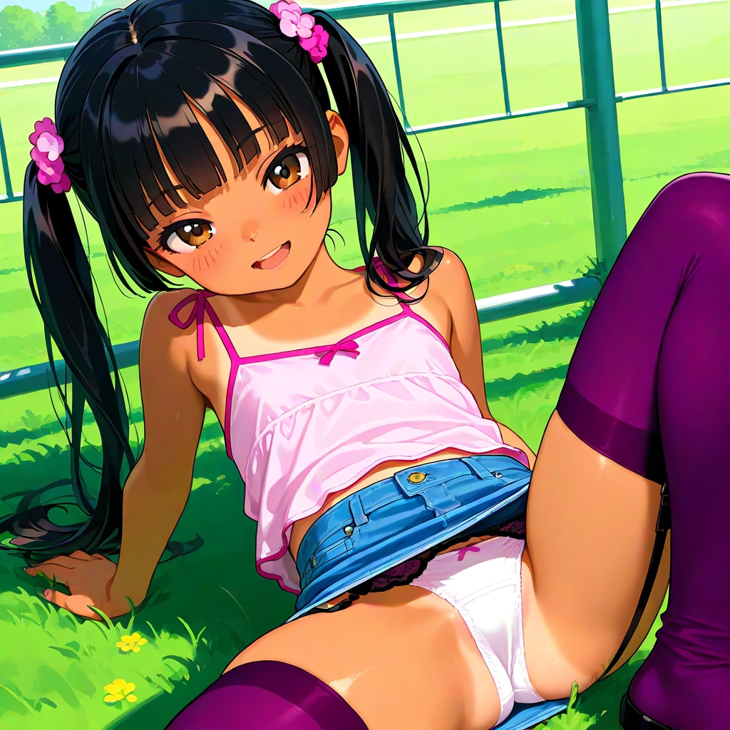 ツインテキャミニーソ子