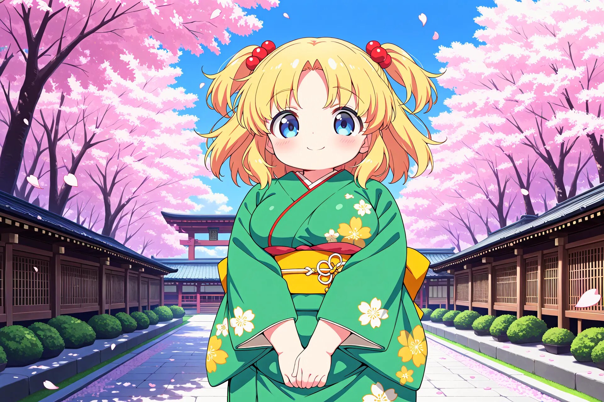 着物姿のまりあちゃん