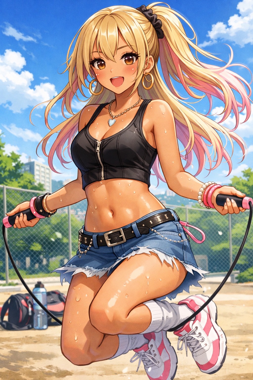 ギャル×縄跳び