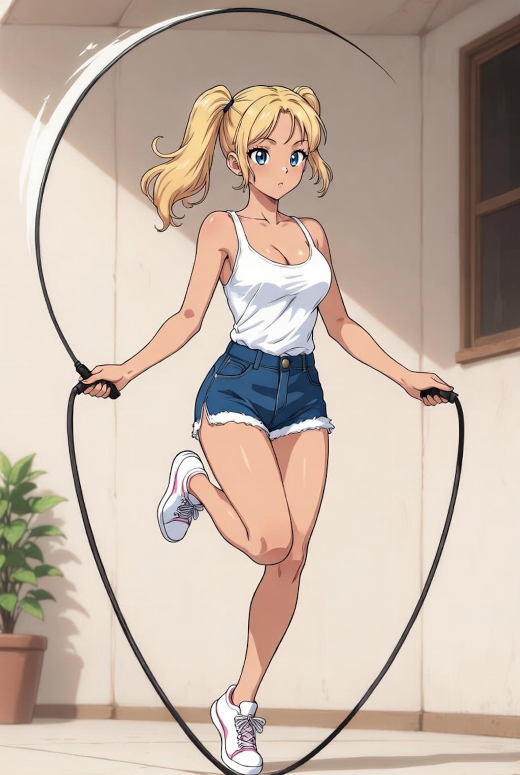 ギャル×縄跳び