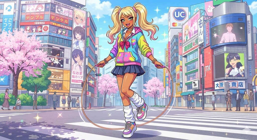 ギャル×縄跳び
