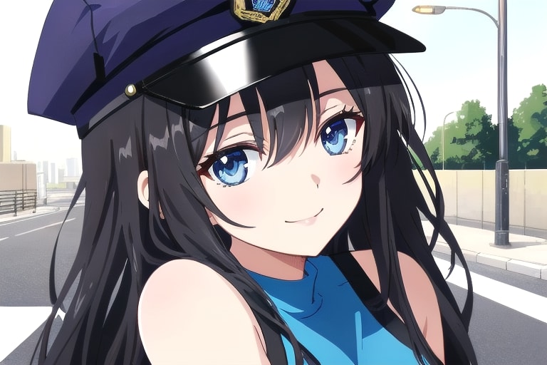 街角の美人婦警さん | の人気AIイラスト・グラビア