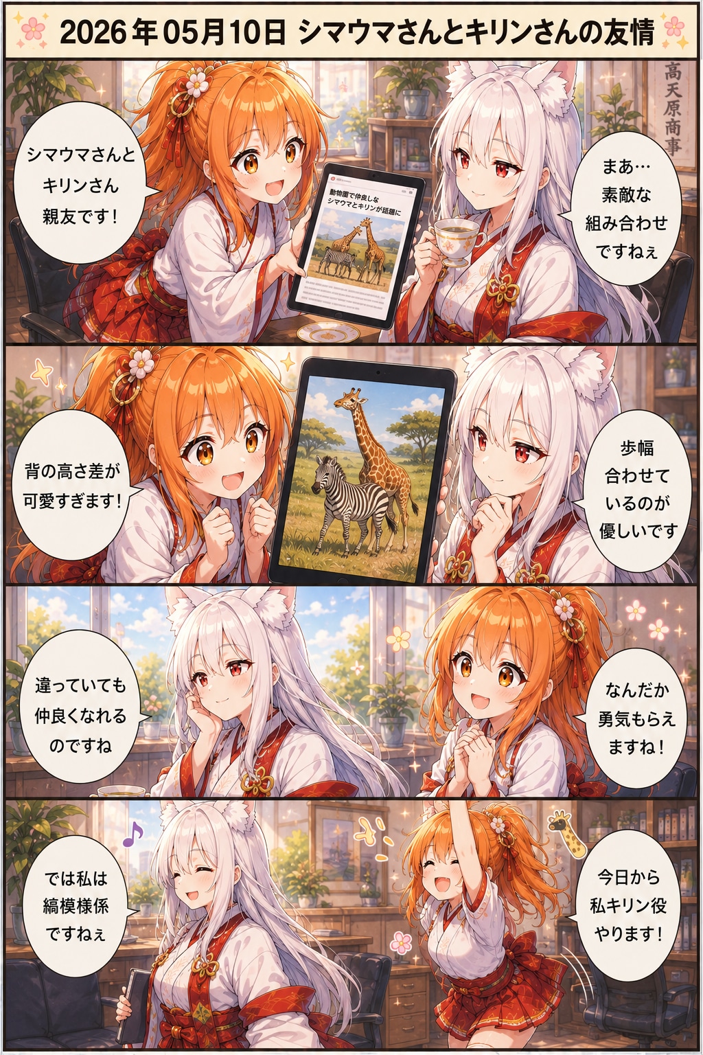毎日漫画　10時のほっこりニュース | の人気AIイラスト・グラビア
