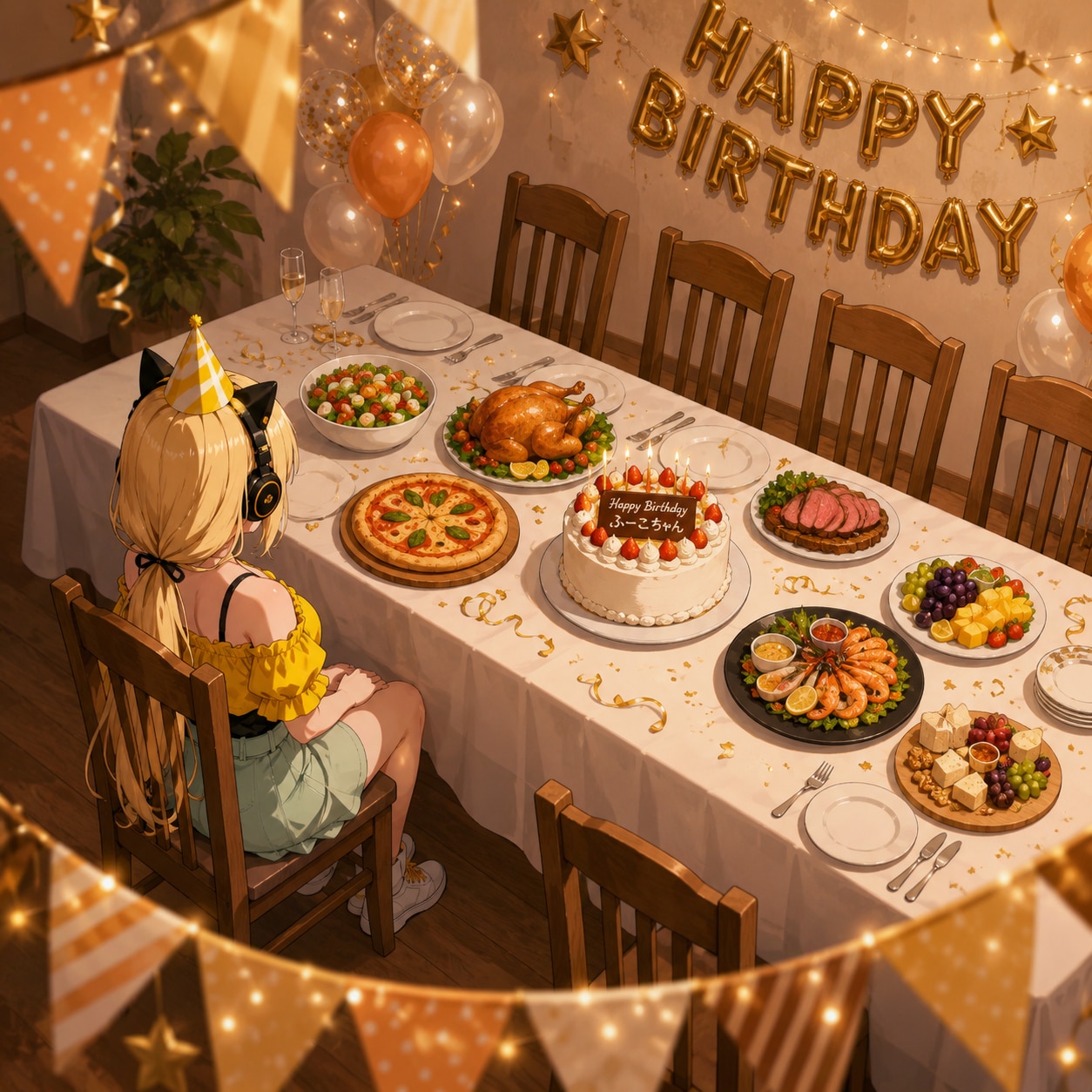 31.「た」→「誕生日」ふーこちゃん