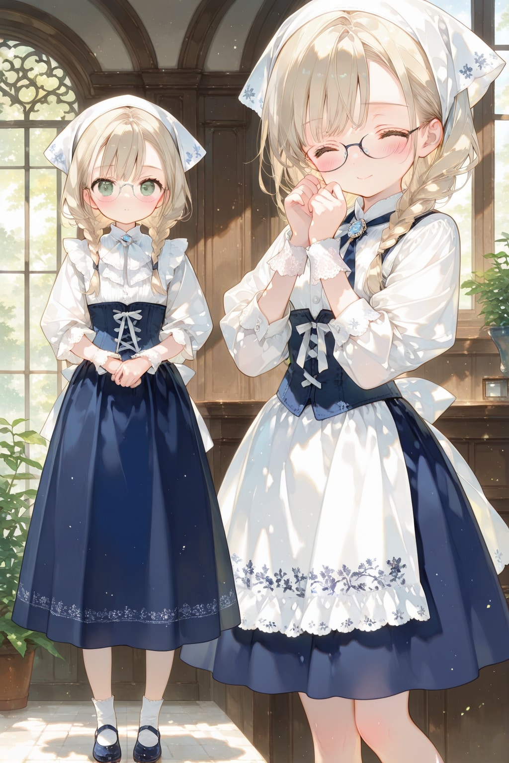 眼鏡三つ編みのリヴちゃん