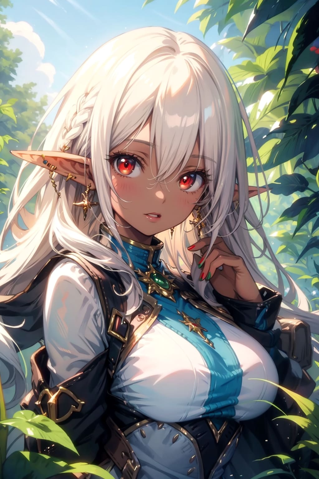 美少女ダークエルフ | の人気AIイラスト・グラビア