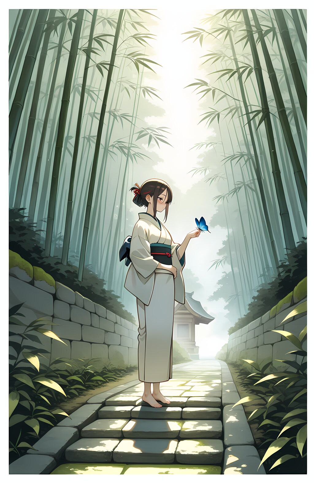 庭に降るひとひら