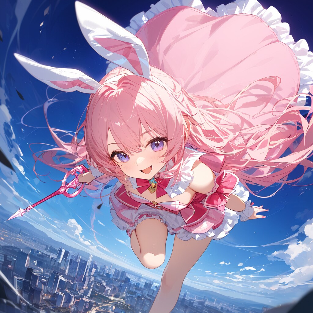 魔法少女になったウサギさん♡