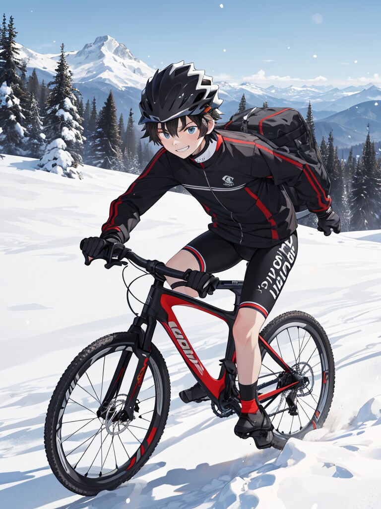 オリジナルキャラ開発中Ⅱ・坂本博幸と雪遊び