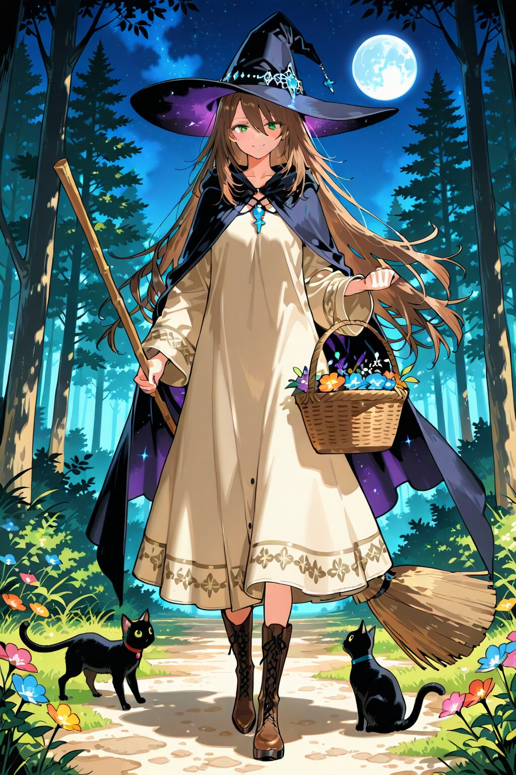 魔女の花摘