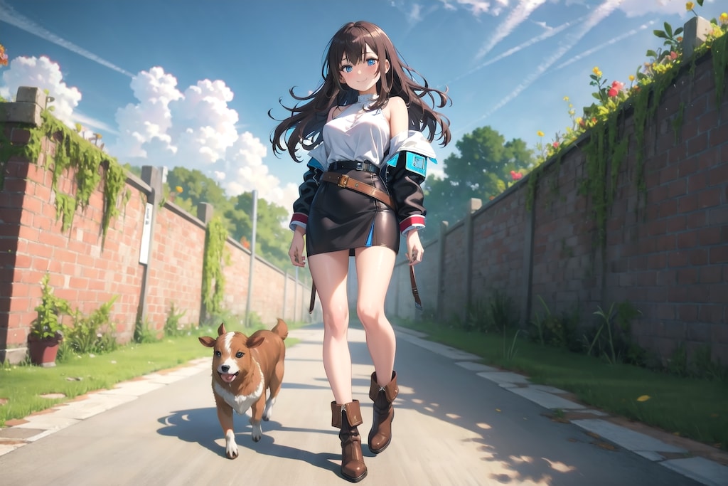 レザーのミニスカート