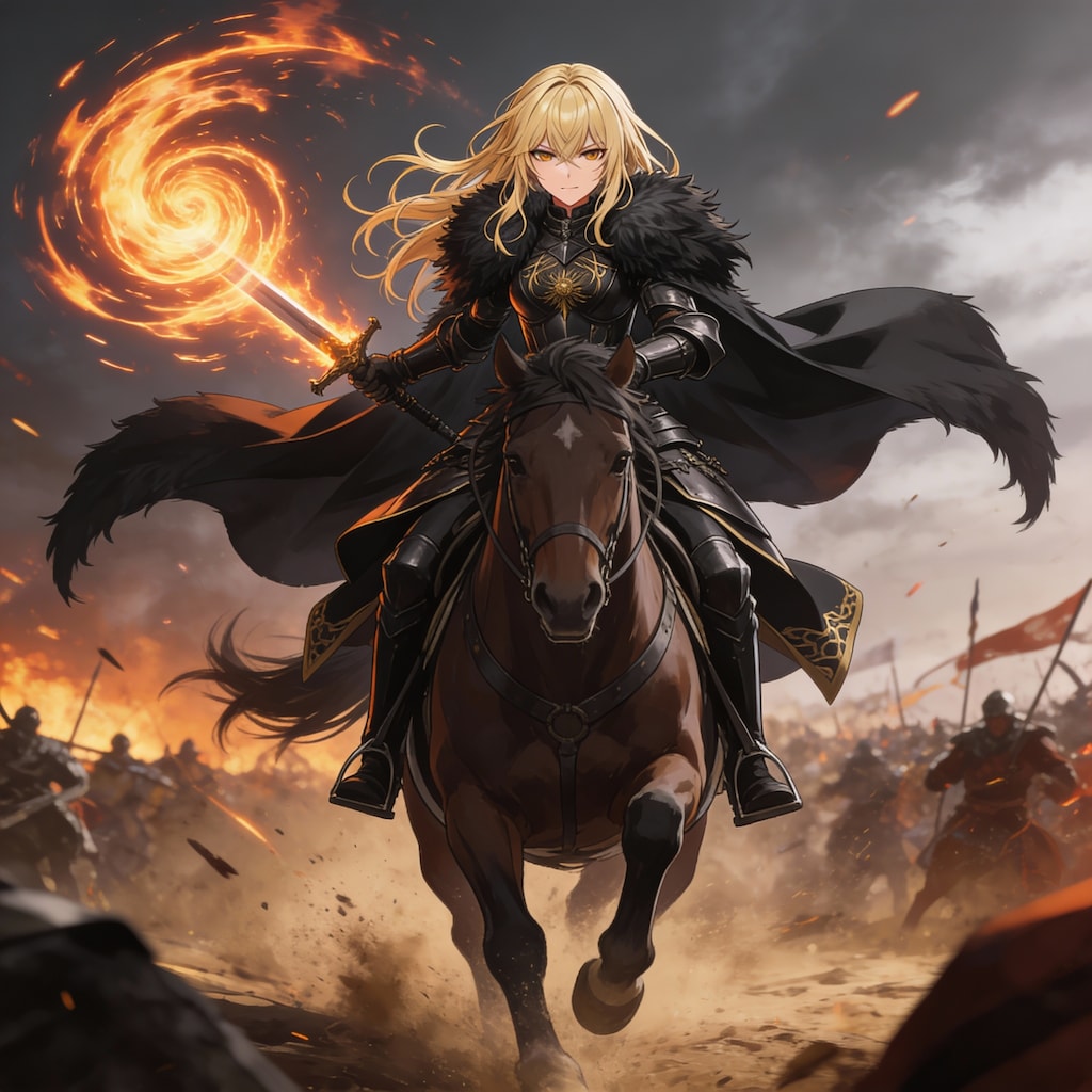 ブロンドの女騎士さん870