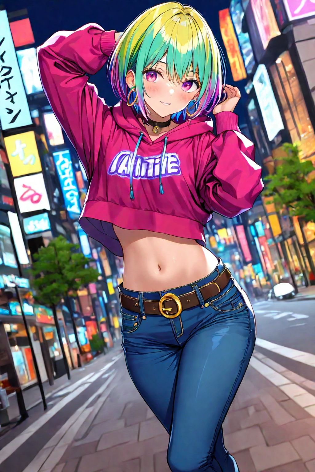 PRISMクロップドパーカー娘