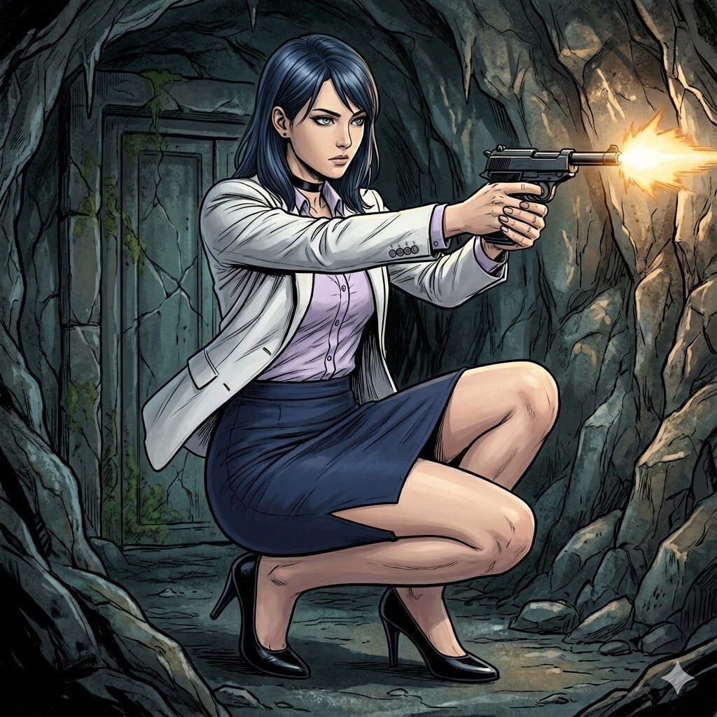 女捜査官、敵アジトに潜入