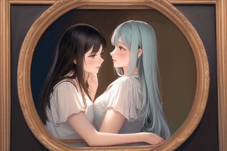 絵の中の百合