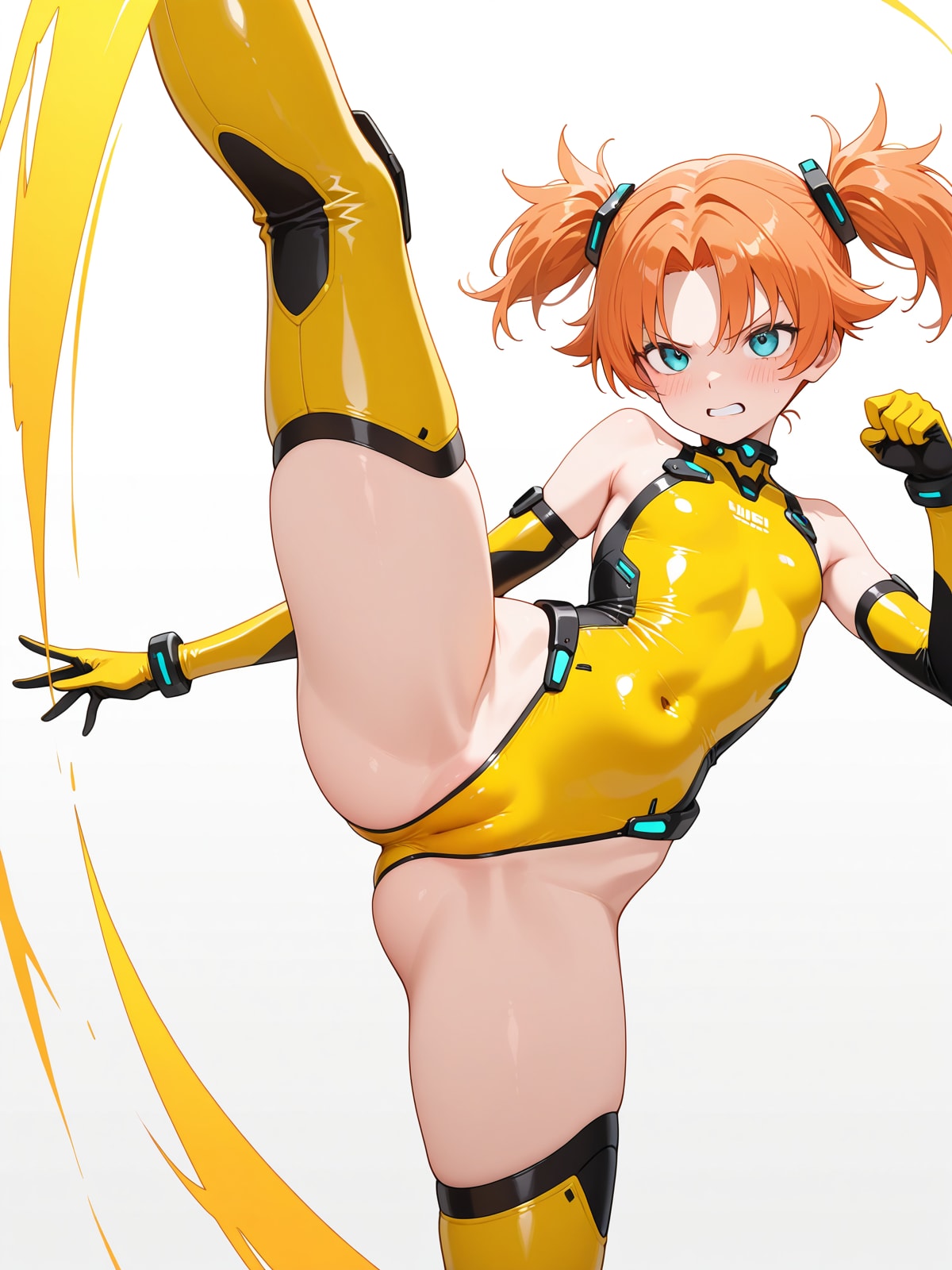 うちの子達のハイレグキック