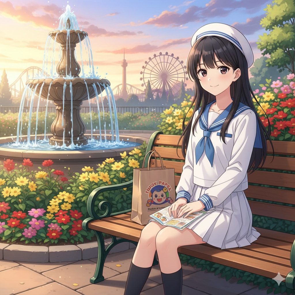 公園のベンチ | の人気AIイラスト・グラビア