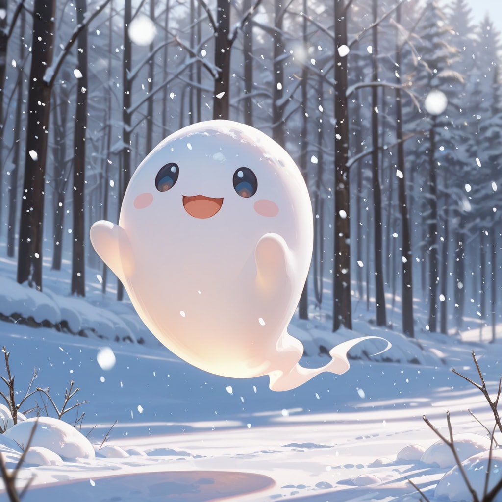 雪とお化けさん | の人気AIイラスト・グラビア