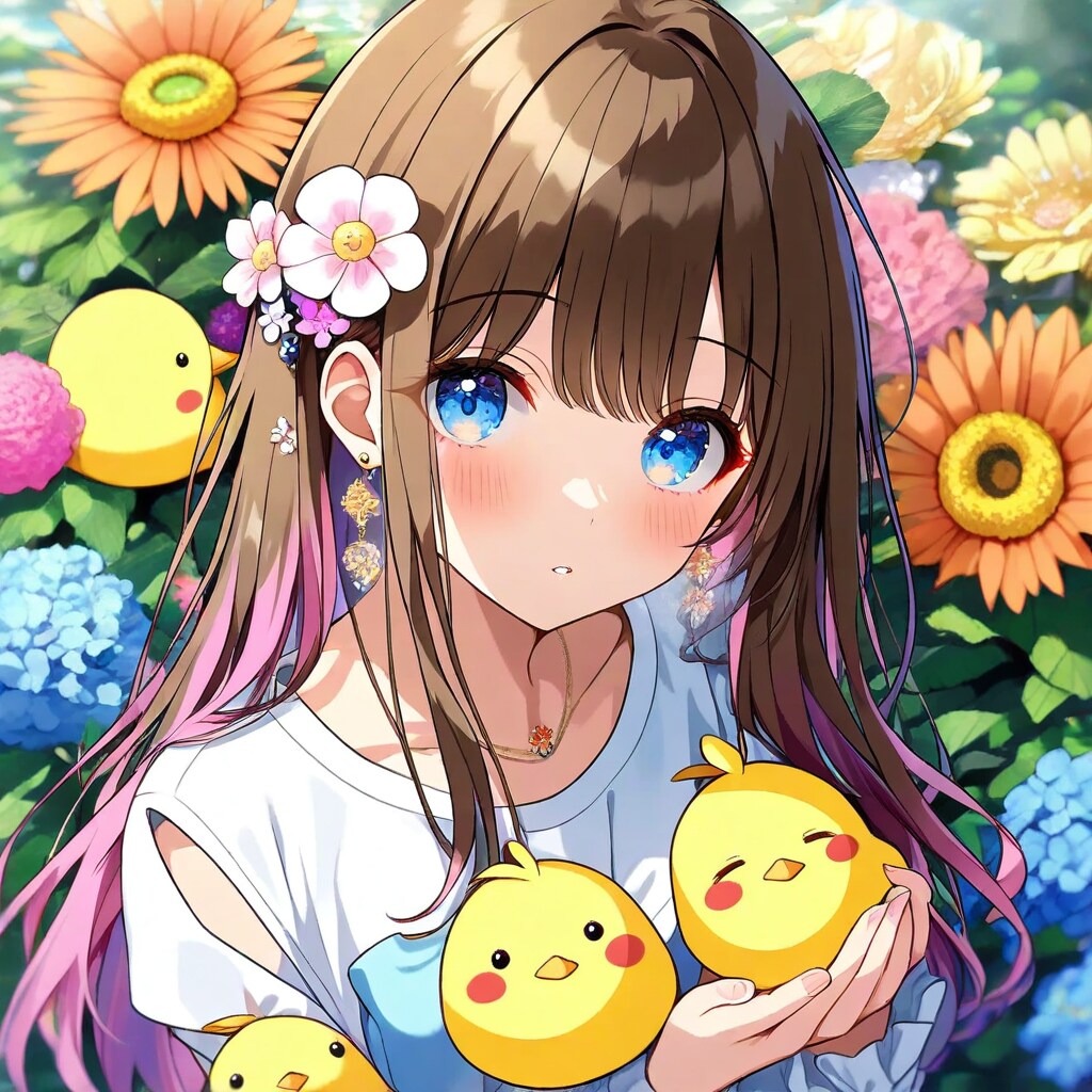 花少女とひよこちゃん