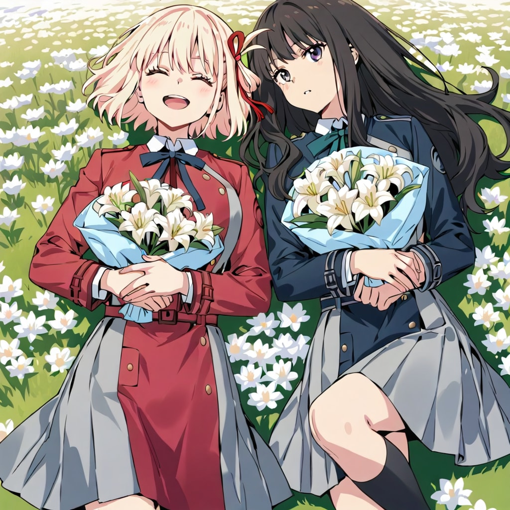 リコリス・リコイル（花畑、花束）