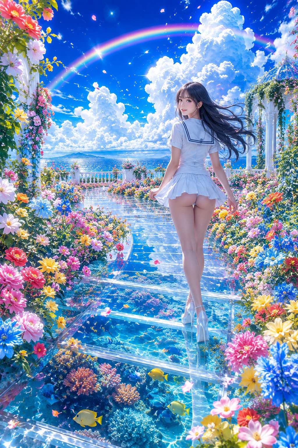 夏のセーラー服