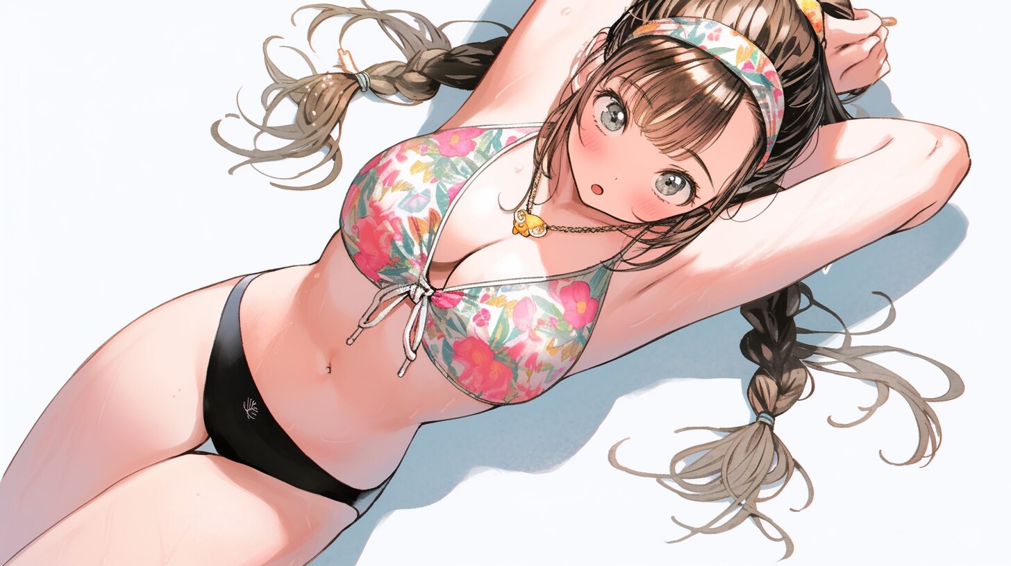 "大きい"のを見せつけてくる女の子