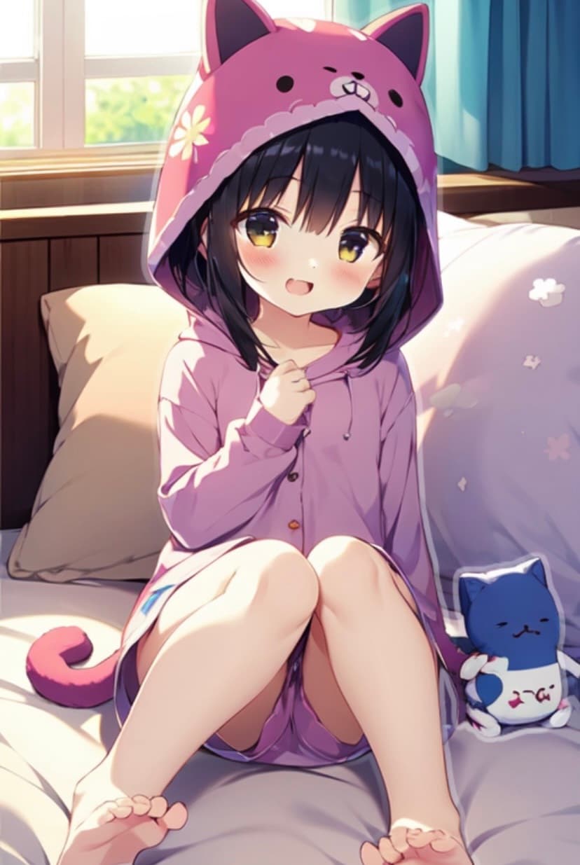 猫耳パジャマ | の人気AIイラスト・グラビア