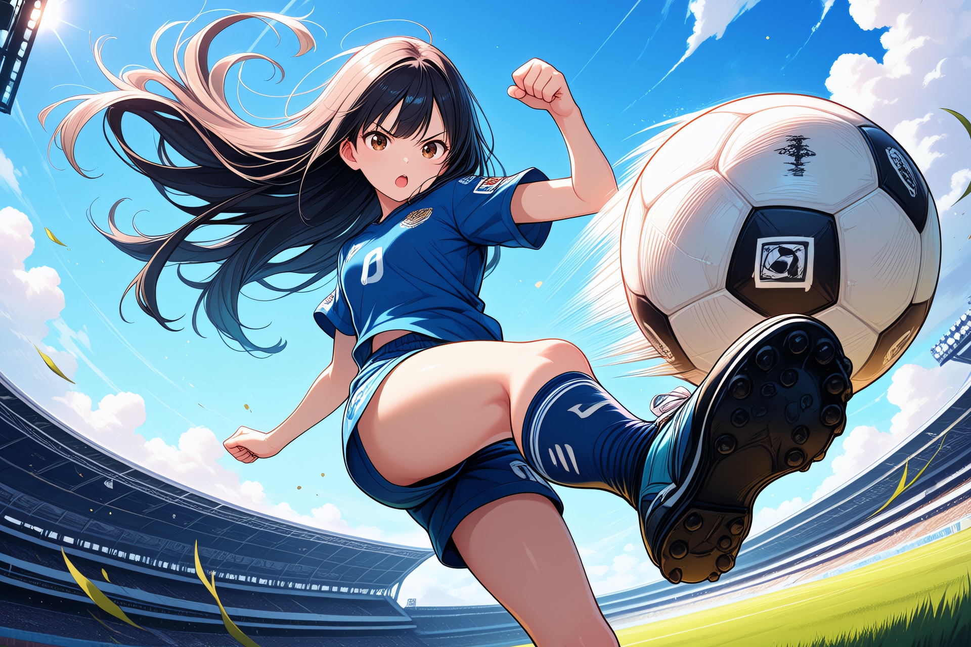 蒼天を裂くシュート
