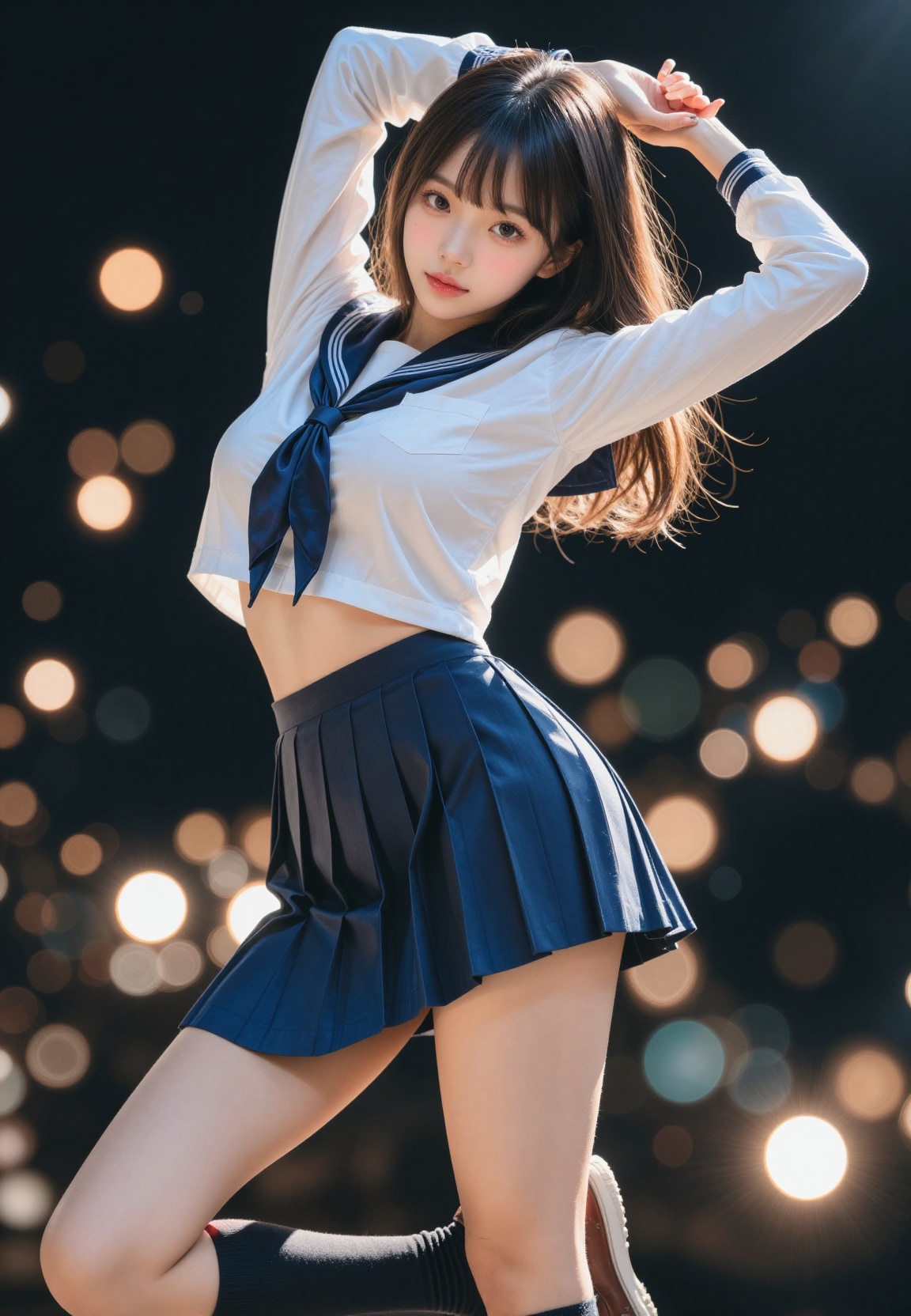 片脚立ち