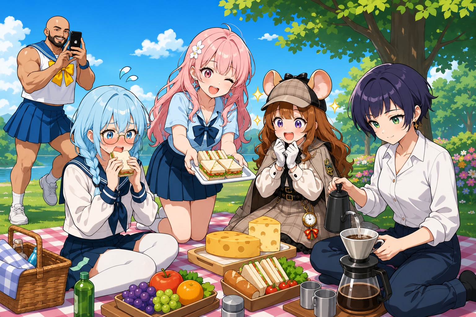 みんなでピクニック！② | の人気AIイラスト・グラビア