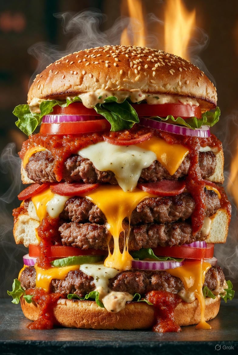 背徳バーガー | の人気AIイラスト・グラビア