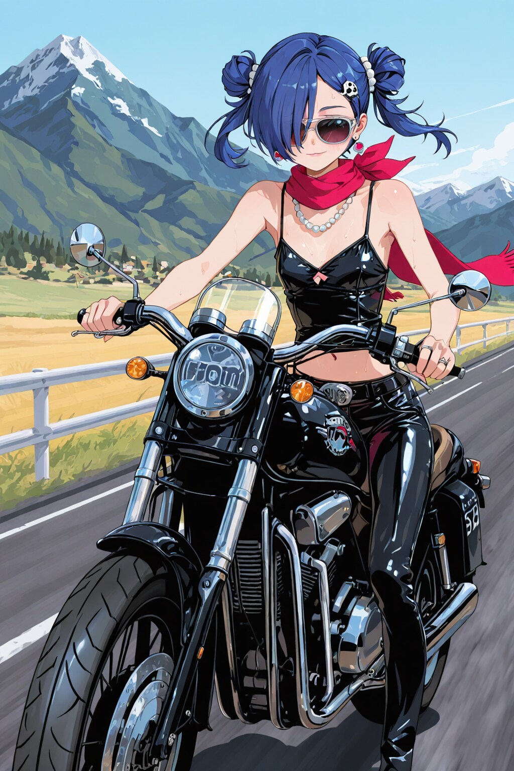 夏のバイク乗り😎