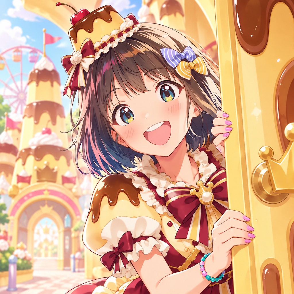 プリン遊園地にて（４）３時のアイドル　GPTimages2.5