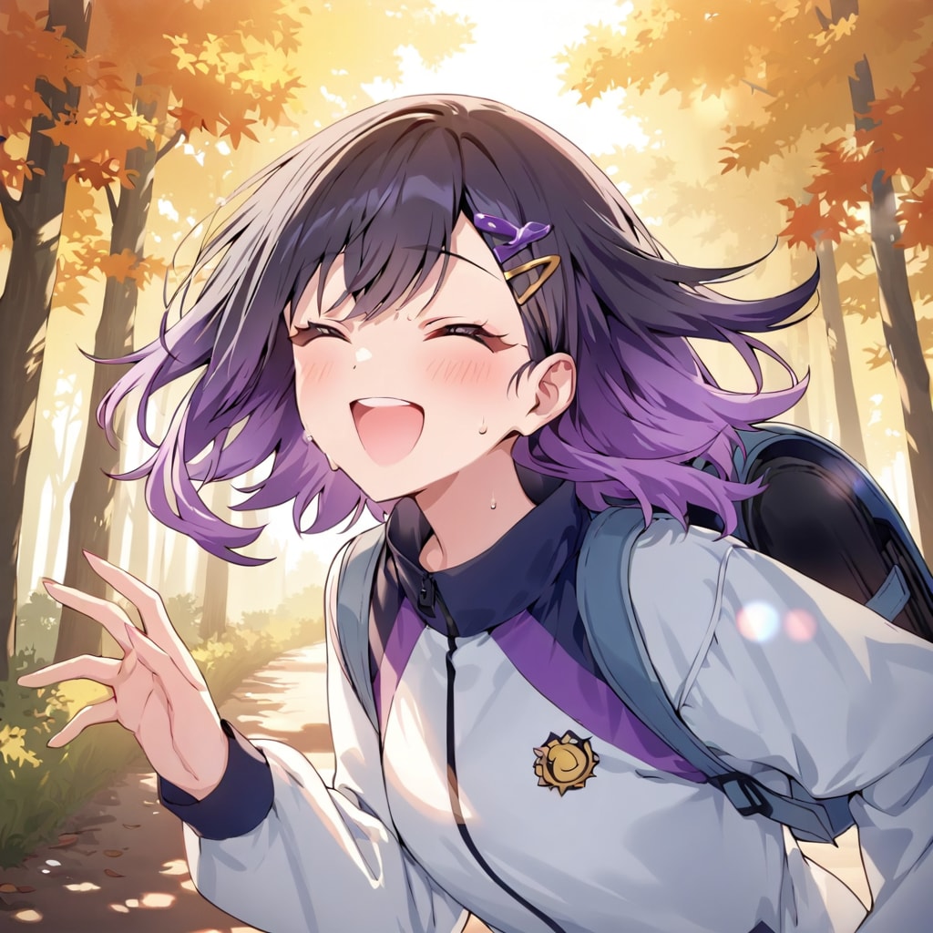4. 「つ」→「突っ走る女の子」あに。部長