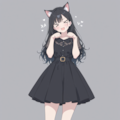 黒ネコ 4枚目