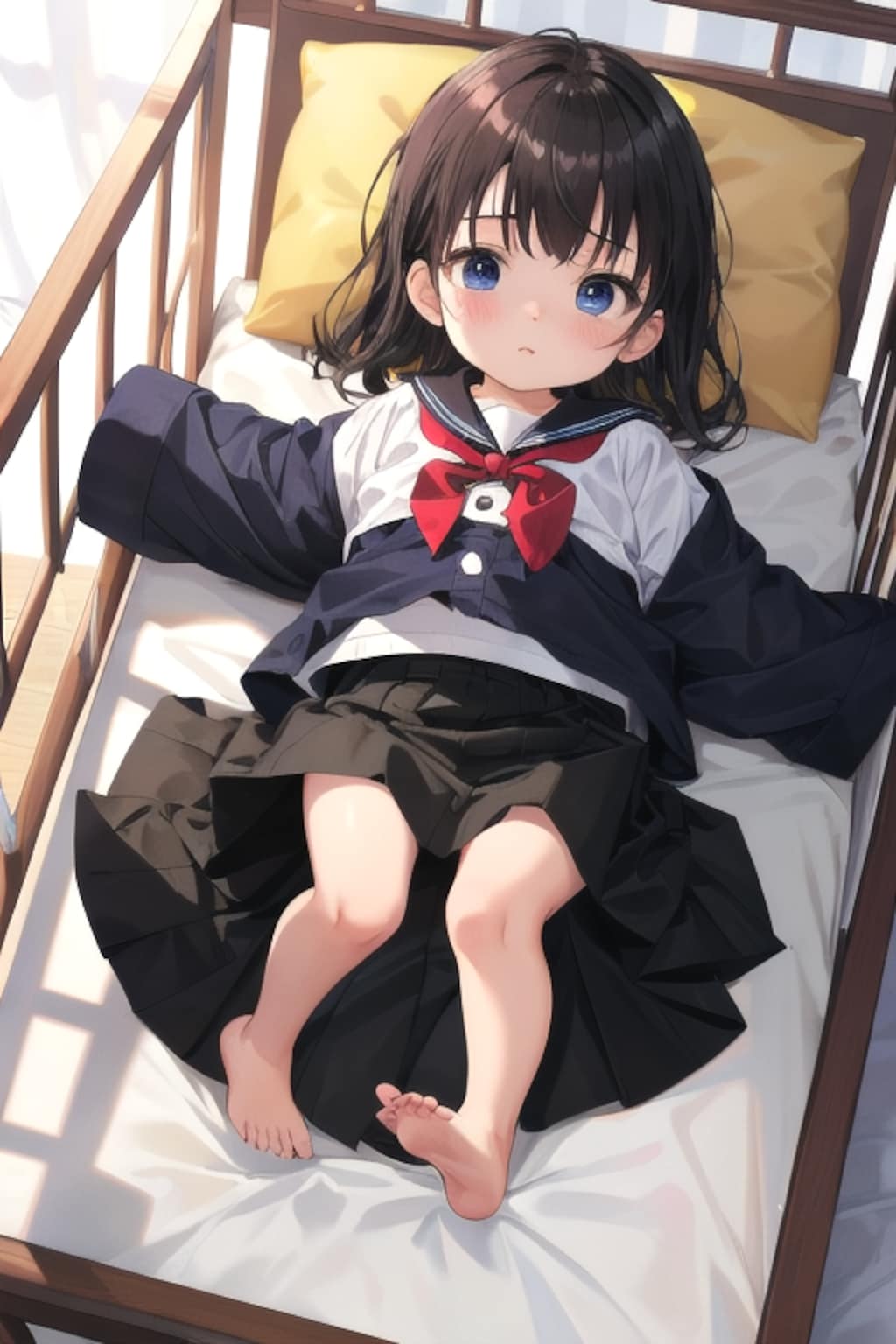 「おとーさん、その子にセーラー服はまだ早すぎますよー」