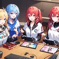 ゲームをプレーしている女性達！！（10枚） 8枚目
